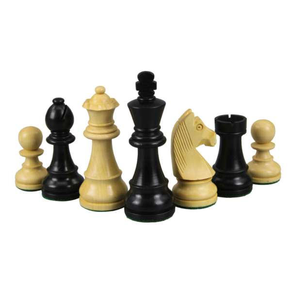 Mahagoni-Schachset 16 Zoll mit gewichteten, geschwarzten deutschen Staunton-Schachfiguren 3 Zoll - Image 5