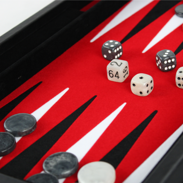 Konigsrot Leder-Backgammon-Set 18 Zoll - Image 5