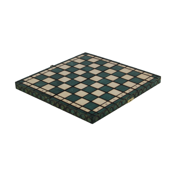 Art Deco Green Foldable Chess Set 14 Zoll - Image 2