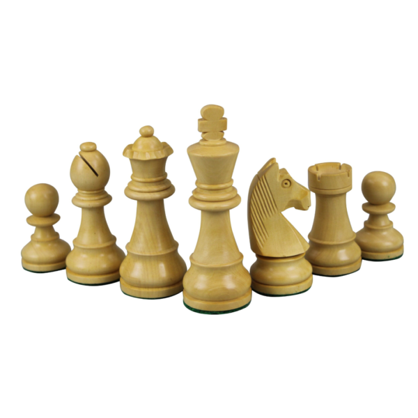 Rosenholz-Schachspiel 20 Zoll mit flachem Helena-Perlmuttbrett und gewichteten deutschen Staunton-Schachfiguren aus Sheesham 3,75 Zoll - Image 7