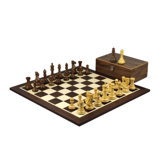 Wenge Schachset 21 Zoll mit Gewichteten Sheesham Morphy Professional Staunton Schachfiguren 3,75 Zoll
