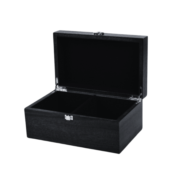 Ebony-Schachset 20 Zoll mit Helena Flachschachbrett und gewichteten ebonisierten Zagreb Staunton-Schachfiguren 3,75 Zoll - Image 10