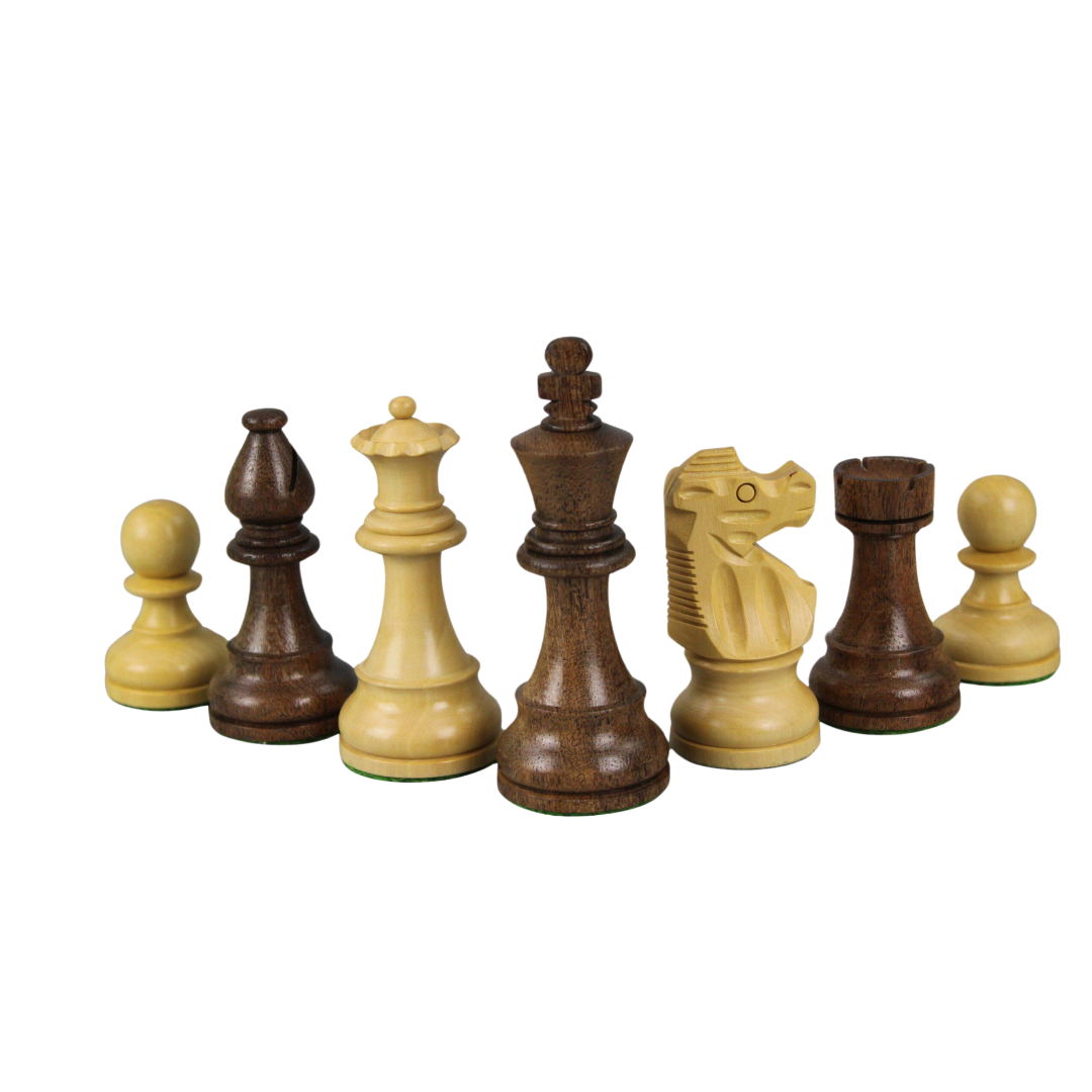 Helena Landliches Walnuss Schach- & Backgammon-Set mit Sheesham Franzosischen Staunton Schachfiguren 20 Zoll – Bild 2