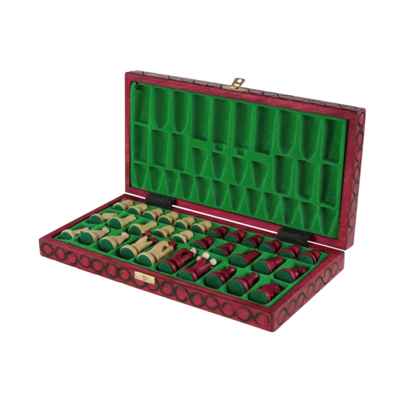 Art Deco Rotes Klappschach-Set 14 Zoll - Image 4