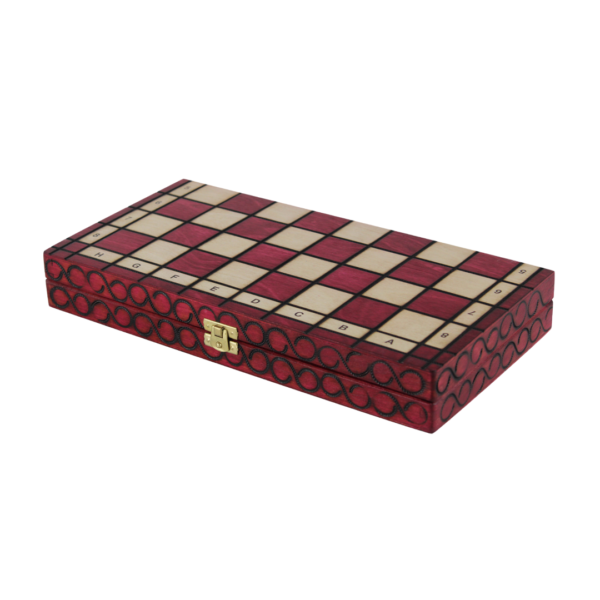Art Deco Rotes Klappschach-Set 14 Zoll - Image 3