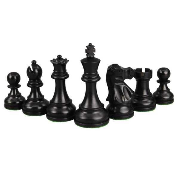 Tiger-Ebenholz-Schachset 20 Zoll mit gewichteten ebonisierten Staunton Reykjavik Schachfiguren 3,75 Zoll - Image 7