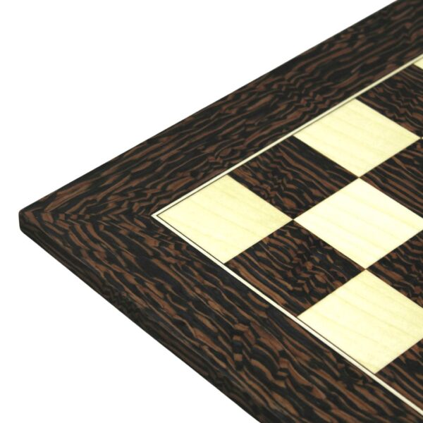 Tiger-Ebenholz-Schachset 20 Zoll mit gewichteten ebonisierten Staunton Reykjavik Schachfiguren 3,75 Zoll - Image 4