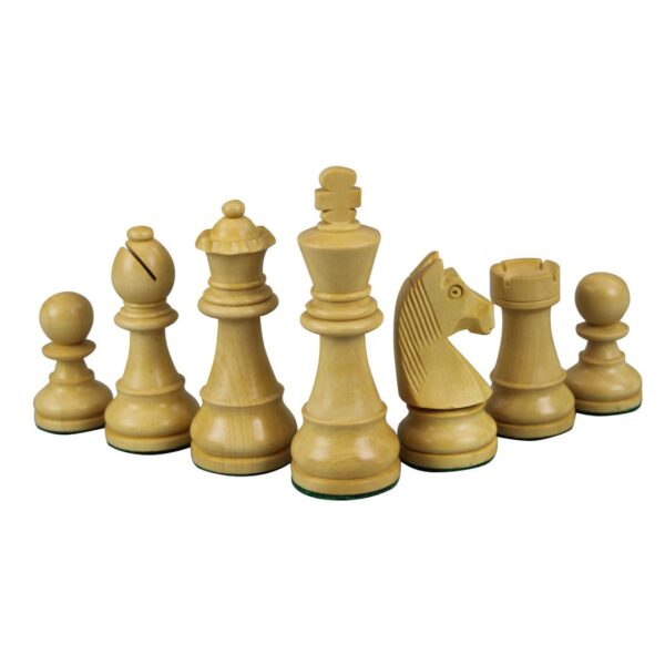 Walnuss-Schachset 20 Zoll mit gewichteten ebonisierten deutschen Staunton-Schachfiguren 3,75 Zoll - Image 6