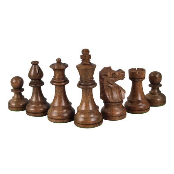 Walnuss-Schachset 20 Zoll mit gewichteten Sheesham Staunton Franzosische Ritter-Schachfiguren 3,75 Zoll - Image 6