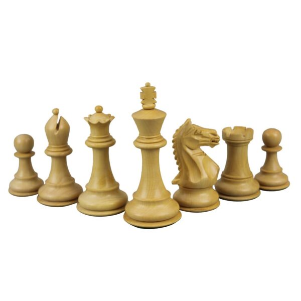 Tiger Ebony Schachset 20 Zoll mit Gewichteten Ebonisierten Staunton Fierce Knight (Queens Gambit) Schachfiguren 3,75 Zoll - Image 6