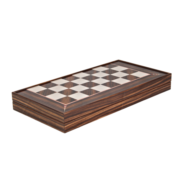 Holz Walnuss Design Backgammon Set - 20 Zoll