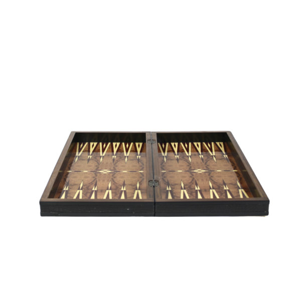 Holz-Motiv-Design Backgammon-Set 20 Zoll - Image 4
