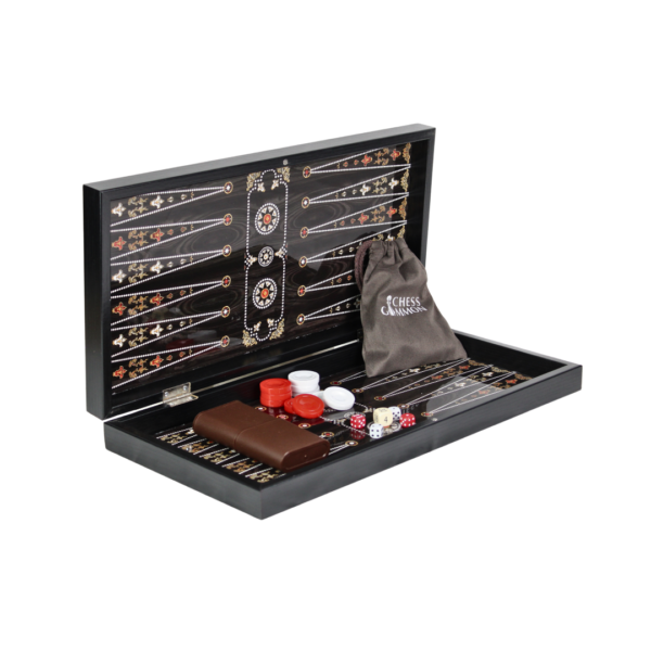 Holzperlen-Design Backgammon-Set 19 Zoll - Image 2