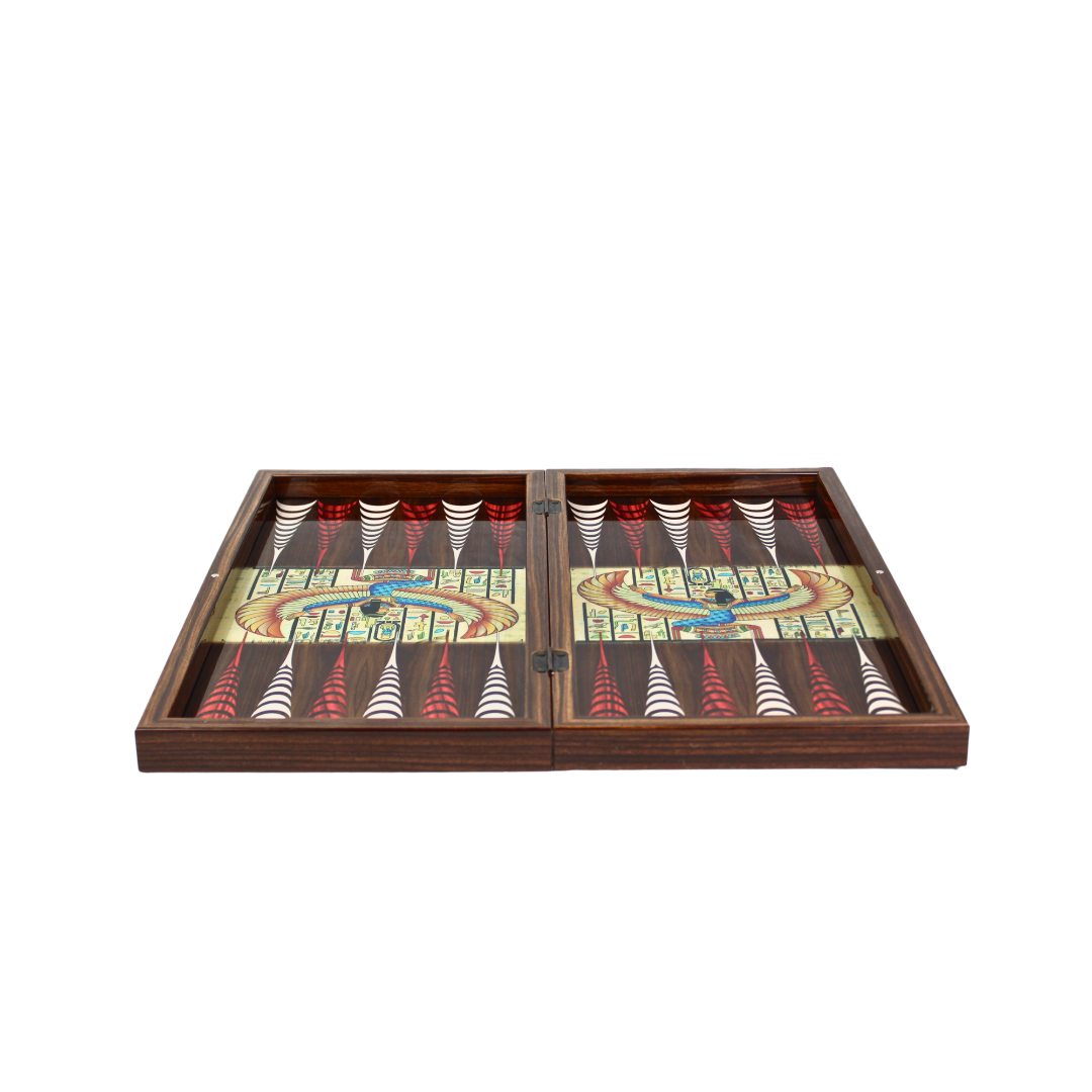 Holz-Papyrus-Design Backgammon-Set 20 Zoll – Bild 4