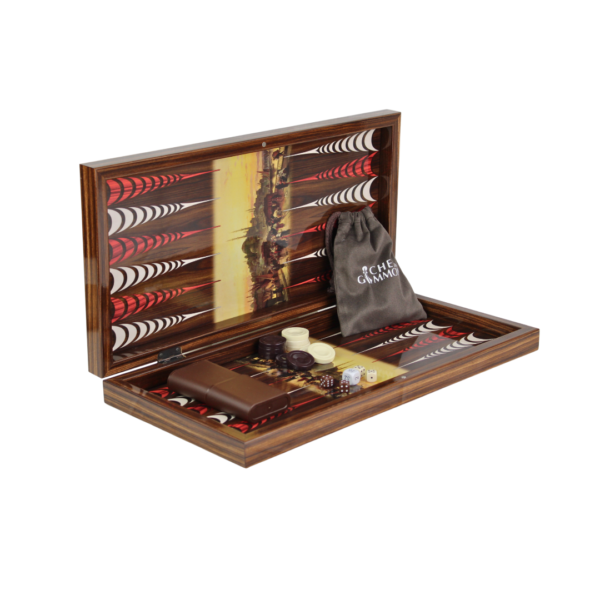 Holz-Istanbul-Design Backgammon-Set 20 Zoll - Image 2