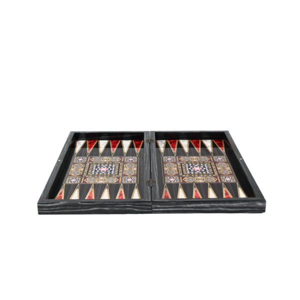 Holz Mother-of-Pearl-Design Schach & Backgammon-Set 20 Zoll – Bild 3