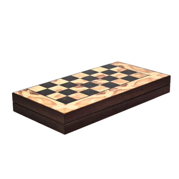 Holz Ashwood Design Schach & Backgammon Set - 19 Zoll – Bild 2