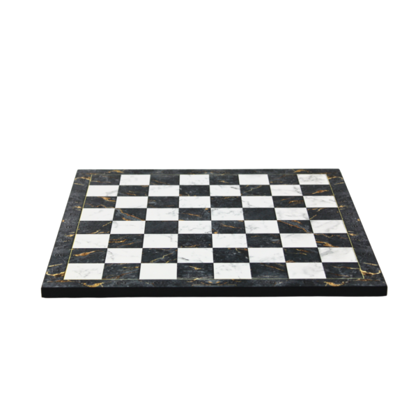 Grau marmoriertes Schachset 14 Zoll mit Aufbewahrungsbox - Image 3