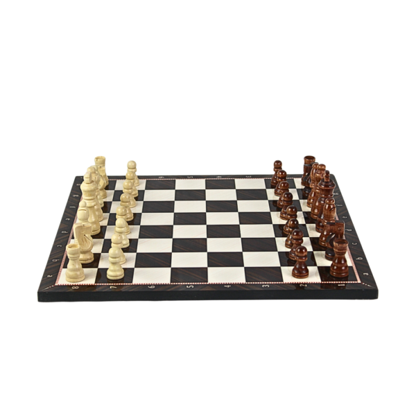 Walnuss-Design Schachset 14 Zoll mit Aufbewahrungsbox - Image 2