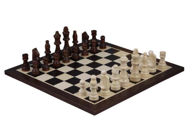 Wenge-Schachset mit Schachfiguren und Schachbox 14 Zoll - Image 3