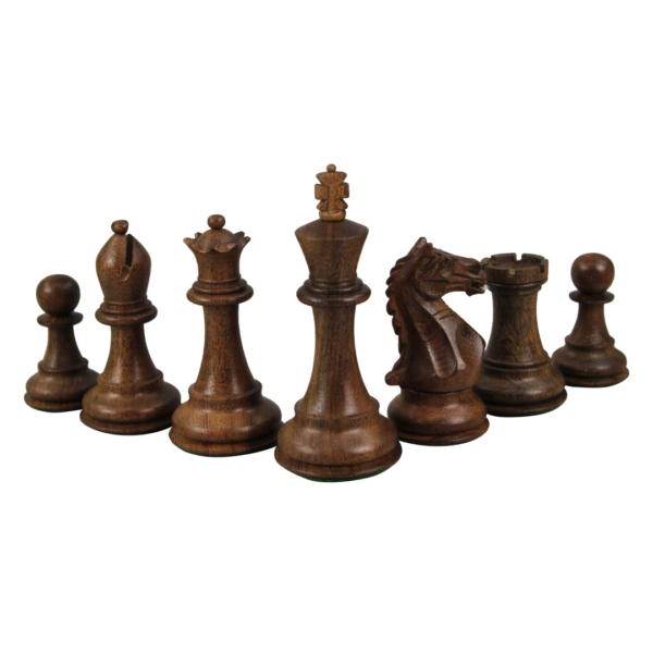 Rosenholz-Schachset 20 Zoll mit Helena Perlmutt-Flachschachbrett und gewichteten Sheesham-Furchtloser-Ritter-Staunton-Schachfiguren 3,75 Zoll - Image 8