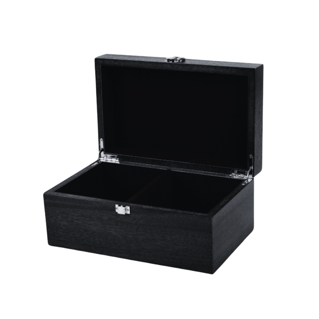 Ebony-Schachset 20 Zoll mit Helena Mother of Pearl Flachschachbrett und gewichteten ebonisierten Zagreb Staunton-Schachfiguren 3,75 Zoll. – Bild 10