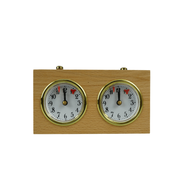Naturliche Turnier Analog Holz Schachuhr