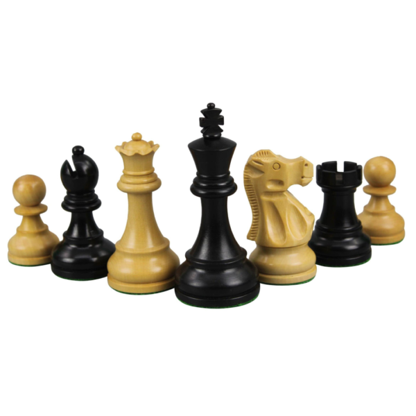 Macassar Schachspiel 20 Zoll mit gewichteten Ebonisiert Staunton Reykjavik Schachfiguren 3,75 Zoll - Image 5