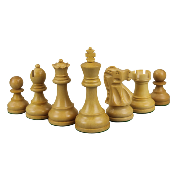 Macassar Schachspiel 20 Zoll mit gewichteten Ebonisiert Staunton Reykjavik Schachfiguren 3,75 Zoll - Image 6