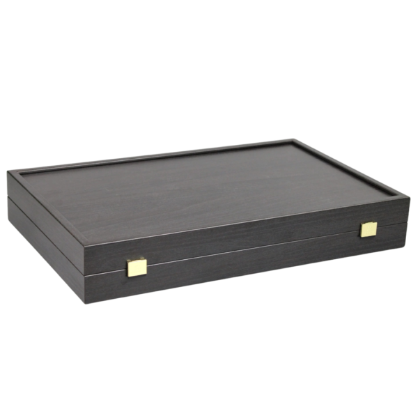 Manopoulos Wenge- und Eichen-Backgammon-Set mit Aufbewahrungsfachern - Image 2