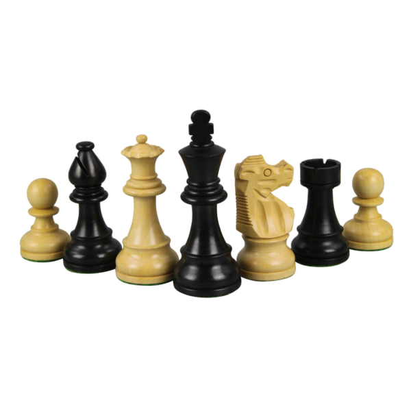Walnuss-Schachset 21 Zoll mit gewichteten ebonisierten Staunton French Knight Schachfiguren 3,75 Zoll - Image 5