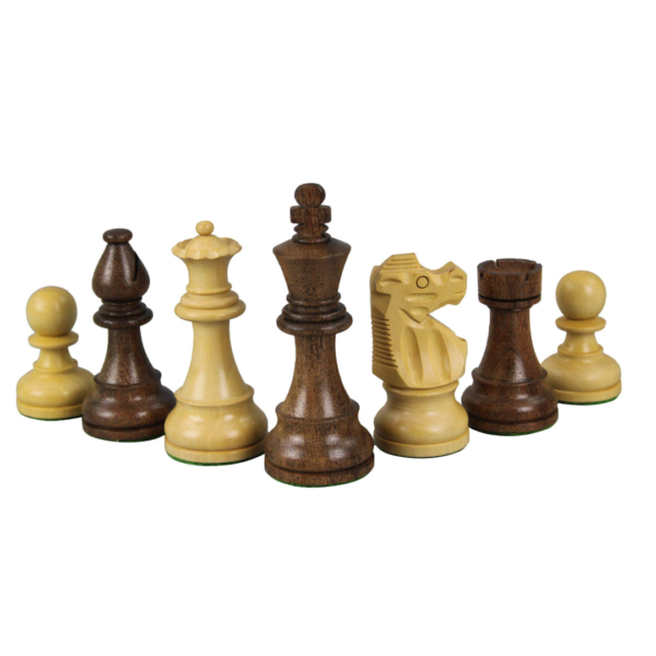 Walnuss-Schachset 20 Zoll mit gewichteten Sheesham Staunton Franzosische Ritter-Schachfiguren 3,75 Zoll - Image 5