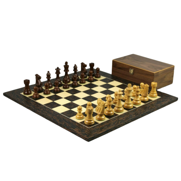 Tiger Ebony Schachset 20 Zoll mit Gewichteten Sheesham Staunton Franzosischen Ritter Figuren 3,75 Zoll