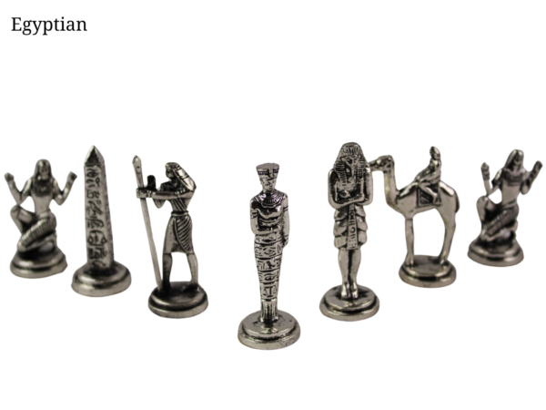Personalisierte Metallschachset mit Schwarzem Marmor und Kordelzugbeutel 14 Zoll - Image 9