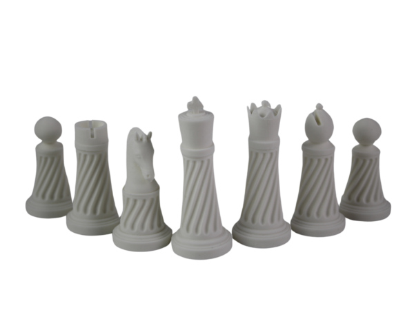 Grunes Kunstleder-Personalisiertes 3D-Acryl Staunton Schachfiguren-Set mit Zugbeutel 14 Zoll – Bild 5