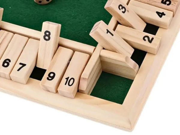 Grunes Shut the Box Familienspiel 8,6 Zoll - Image 3