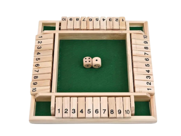 Grunes Shut the Box Familienspiel 8,6 Zoll