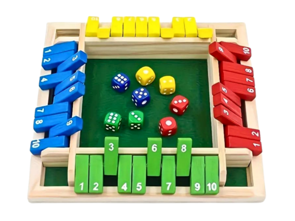 Buntes Shut the Box Familienspiel fur 4 Spieler 8,6 Zoll
