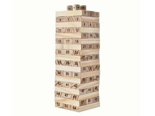 Holzblocke Tumbling Tower Familienspiel 7,1 Zoll