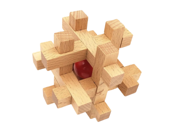Fetch the Pearl Kongming Lock Geduldspiel aus Holz