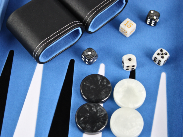 Himmelblaues Backgammon-Set 21 Zoll - Image 4