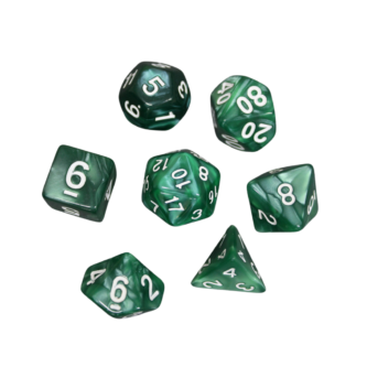 Turkisgrun Marmoriertes DND-Wurfelset, 7-teiliges Wurfelset fur Rollenspiele