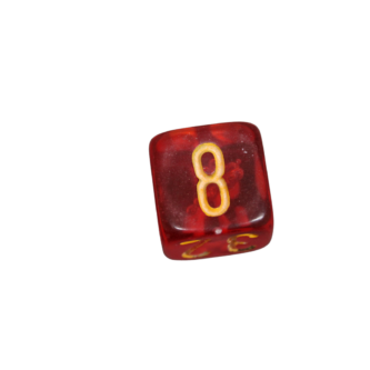 Groer Backgammon-Verdopplungswurfel in Karminrot  22 mm Ersatzwurfel