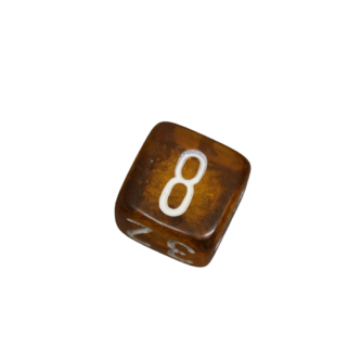 Groer Backgammon-Verdopplungswurfel in Karamellbraun  22 mm Ersatzwurfel