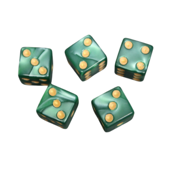 Turkisblau 16 mm D6 Wurfel fur Rollenspiele mit Gelben Punkten